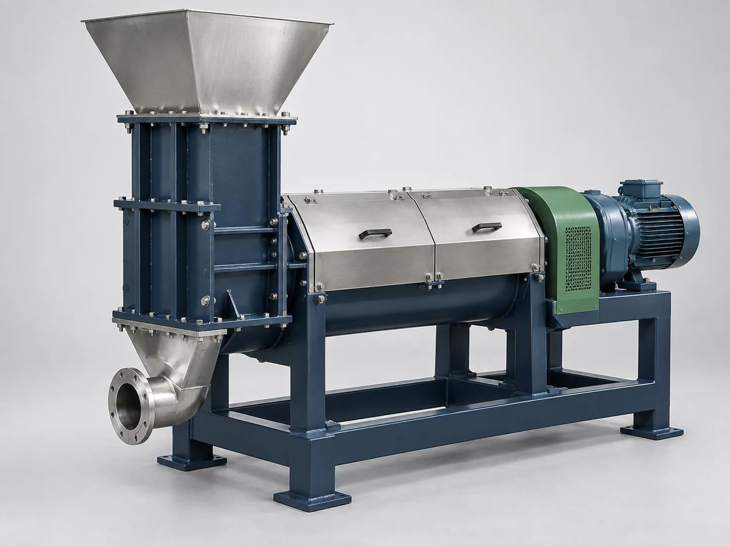 AI-generated concept image of a plastic film squeezing machine; not a Rayli product model.