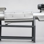 Plastic single barrel friction cleaner to separate paper labels and impurities from PET flakes
