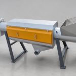 Industrial single barrel friction washing machine for high speed plastic flake friction cleaning