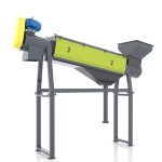 Plastic friction washer machine for removing contaminants in rigid plastic recycling process