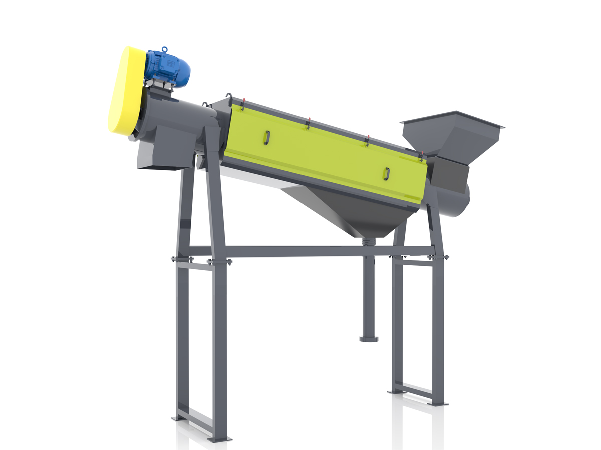 Plastic friction washer machine for removing contaminants in rigid plastic recycling process